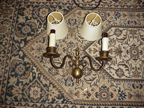 Alte wandlampe vintage mit - alte,