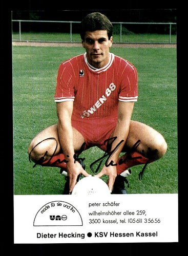 Dieter hecking autogrammkarte - hecking,