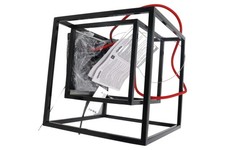 EMIBIG Deckenleuchte Modern Schwarz Metall Quadratisch Design Lampe