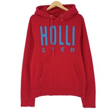 Hollister Hoodie Rot Baumwolle