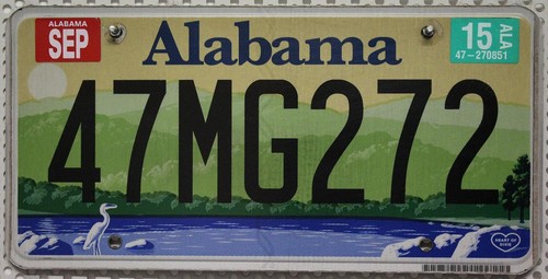 Alabama nummernschild usa - alabama,