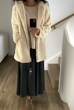 Plüsch Jacke Wollweiß Ecru L