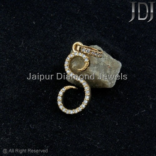 Solid 14k gelbgold - solid, initialen