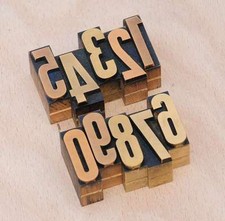 0-9 Zahlen 32mm Plakatlettern