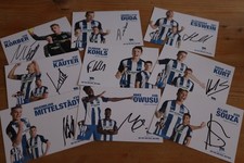 9 Autogrammkarten Hertha BSC