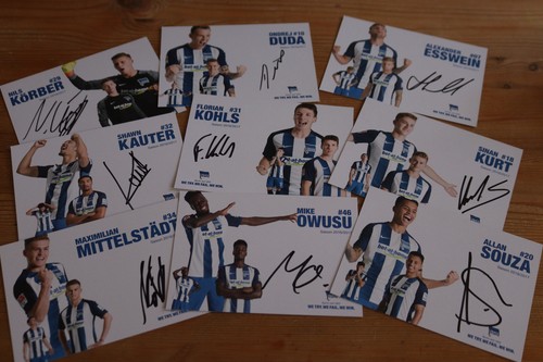 Autogrammkarten hertha bsc - autogrammkarten,