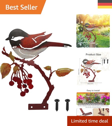 Metall vogel gartendeko - metall,