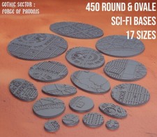 Tabletop Rund- und Ovalbases – Pavonis-Design für Sci-Fi- und Fantasy-Wargaming