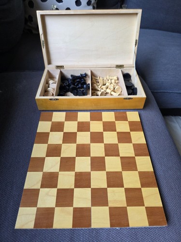 Holz schachspiel damespiel - holz, &