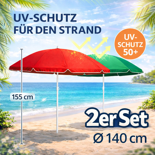 Sonnenschirm strandschirm - 2x,