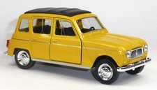 Renault R4 Klassiker Modellauto Spritzguss ca. 12cm gelb von WELLY 