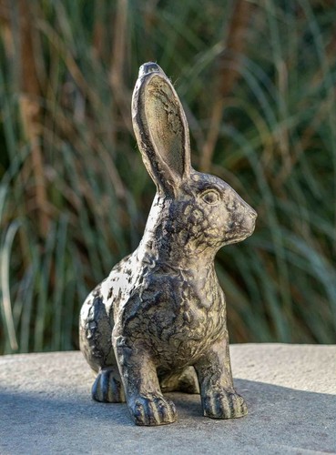 Bronze skulptur idyl hase - "hase, "