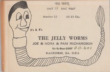 CB radio QSL postcard comic