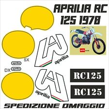 Aprilia rc 125 1978 Kristall Aufkleber Kit