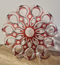 Art Deco Überfang Glasschale