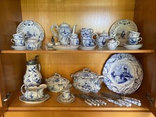 Porzellanset: Rauenstein (Delft) Über 80 Teile Kaffeeservice, Speiseteller Etc.