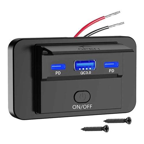 Usb steckdose 12v 24v - usb, c