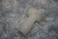 3 Stück Ablaufhahn für Ölfass oder Kanister - weiß - Gewinde außen 27 mm