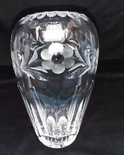 Dekorative schwere Kristall Vase Blumenvase geschliffen Kristallvase A 605