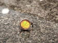 Schöner Holographischer Ring/Cobra/Mood Ring/Silbern/Größenverstelbar