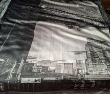Zwei Vorhänge Verdunkelt New York Motiv 245 x 280 Cm Gebraucht Sehr Gut