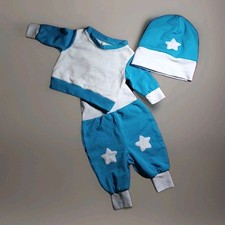 Babyset blau Pumphose