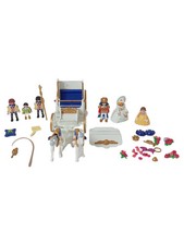 PLAYMOBIL Spielfiguren-Set Prinzessin Königliche Kutsche Figuren Weiß