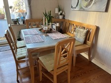 Eckbank und 3 Stühle (ohne Tisch)