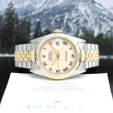 Rolex Datejust Stahl/Gold Automatik Ref:16233 mit Rolex Box & Papiere von 1990