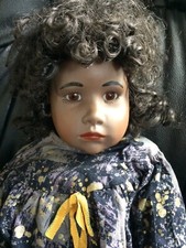Künstlerpuppe Porzellanpuppe Repro Handarbeit Europäerin  Hildegard Günzel