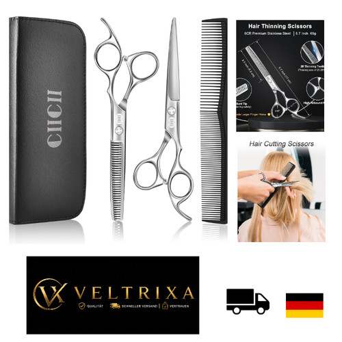 Friseurschere zoll silber - zoll,