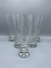 6x Edle Weizenbiergläser Gravur 0,5 - Bierglas graviert Weizenähren - vintage