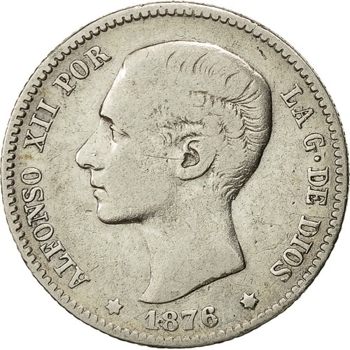 Münze spanien alfonso xii - spanien,,