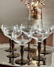 6er set edle sektschalen - set,