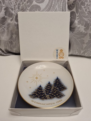 Weihnachtsteller kpm berlin - kpm,