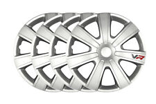 4x Radkappen Radblenden Radzierblenden VR Carbon Silber 14 Zoll Set für Honda