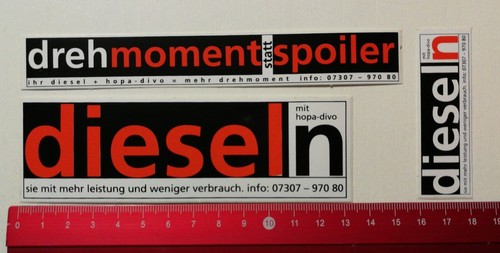 Aufkleber sticker dieseln - aufkleber/sticker:, 3x