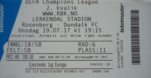 Mint ticket uefa 2017 18 - ticket,