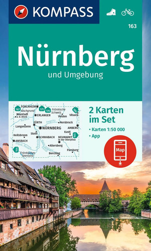 Kompass wanderkarten set 163 - kompass, wanderkarten-set