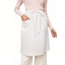 Weiße lange Schürze