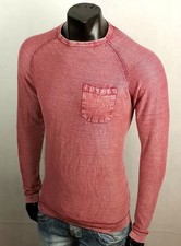 FRESHER PULLOVER STRICK MEN LOOK SHIRT INDIGO VINTAGE PULLI KNIT SWEATER L 52
