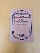 Walter von der Vogelweide Lyriker Mittelalter 1911 Antikes Buch Gedichte Lieder