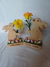 2 er Set Oster Deko Häschen