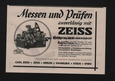 JENA, Werbung 1938, Carl Zeiss Universal-Mess-Mikroskop