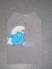 Schlümpfe Unterhemd Gr. 110/116 Top Shirt Schlumpf