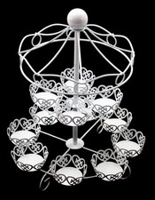 Muffin Karussell ( weiß ) Ständer Kuchen Wedding Cake Hochzeit Tischdekoration