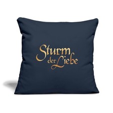 Sturm Der Liebe Logo Gold Textur Kissenbezug 45 x 45 cm
