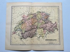 Antike Landkarte der Schweiz