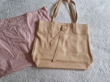 Coccinelle Joy Shopper Tasche Leder Nude Beige Rosa NEU