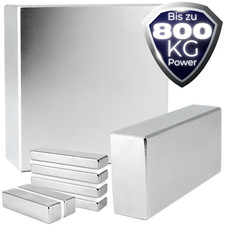 Neodym Magnet N52 Quader Scheibe Neodym-Magnet Extrem Stark ab 100Kg bis 800Kg